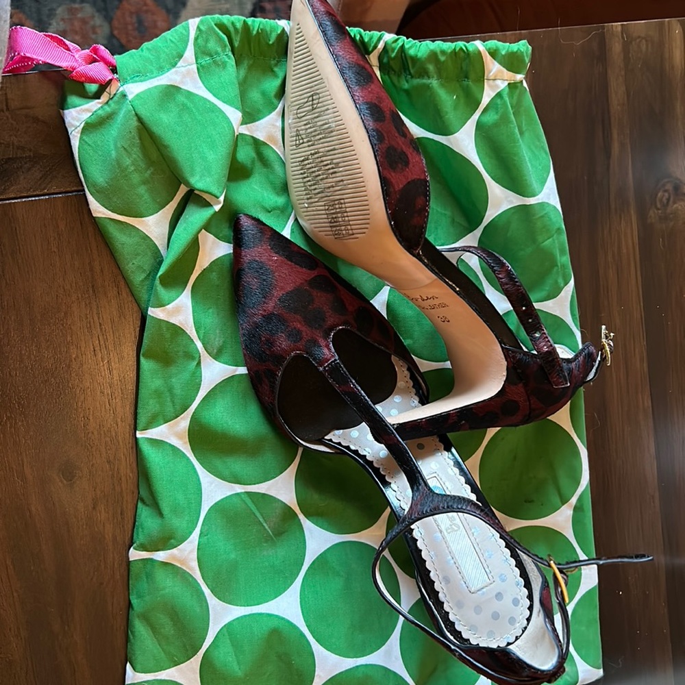 Boden t-strap heels. 3.25”